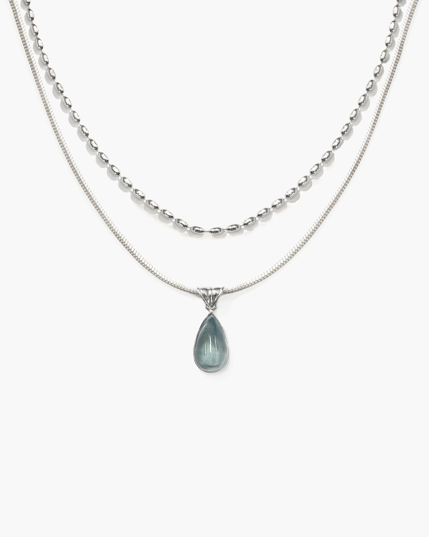 Waterdrop Necklace in Marine Blue
